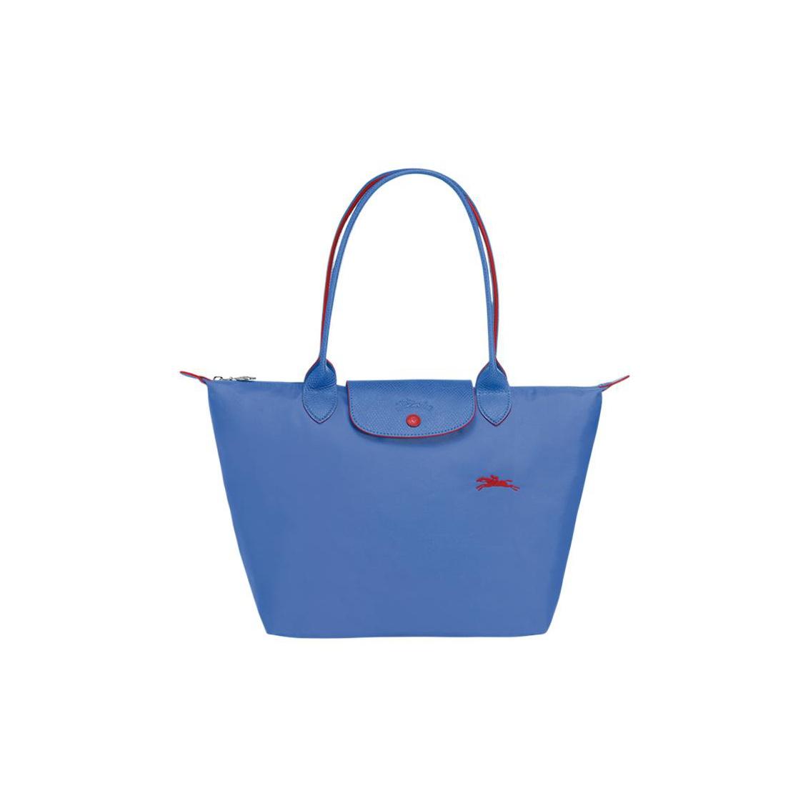 

Longchamp Le Pliage Club Long Handle Fabric Shopping Tote Bag Small Women Tote Bags Blue Purple 2605619P23 Blue Purple