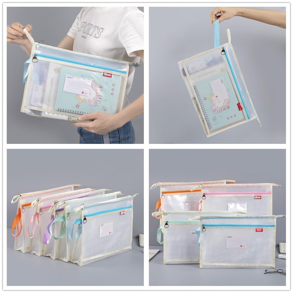 File case with expandable large A4 zipper document set of double with document contact waterproof and classification junior high school high school