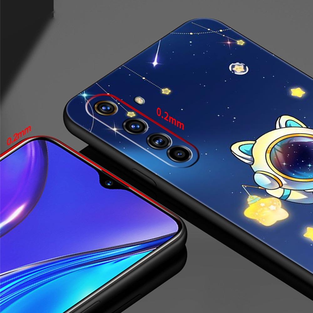 For Realme 10 9 8 5G 7 6 GT2 Pro Plus 9i 8i C21 C11 C25 C35 Soft Cute Cartoon Astronaut Phone Case For Realme GT Neo 2 3T Cover