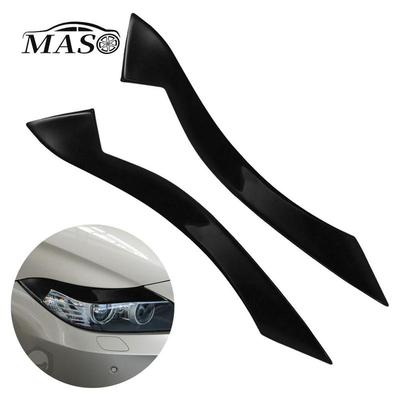2pcs Cubierta de Párpado Ceja de Faro de Coche Recorte ABS Negro/Fibra de Carbono para BMW Z4 E89 2009 2010 2011 2012 2013 2014 2015