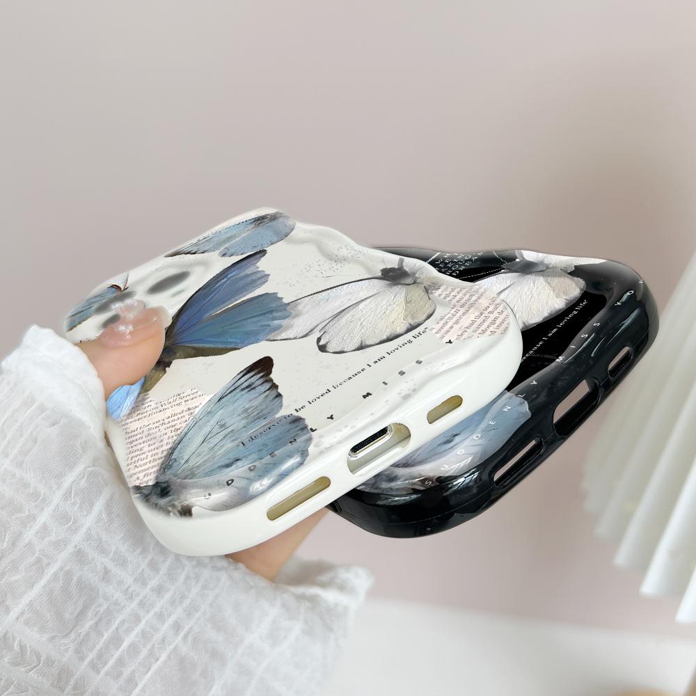 Cute Cartoon Pattern Cream Texture Casing Wavy Edge Soft Silicone Cover Phone Case for Huawei Honor Infinix Tecno iPhone