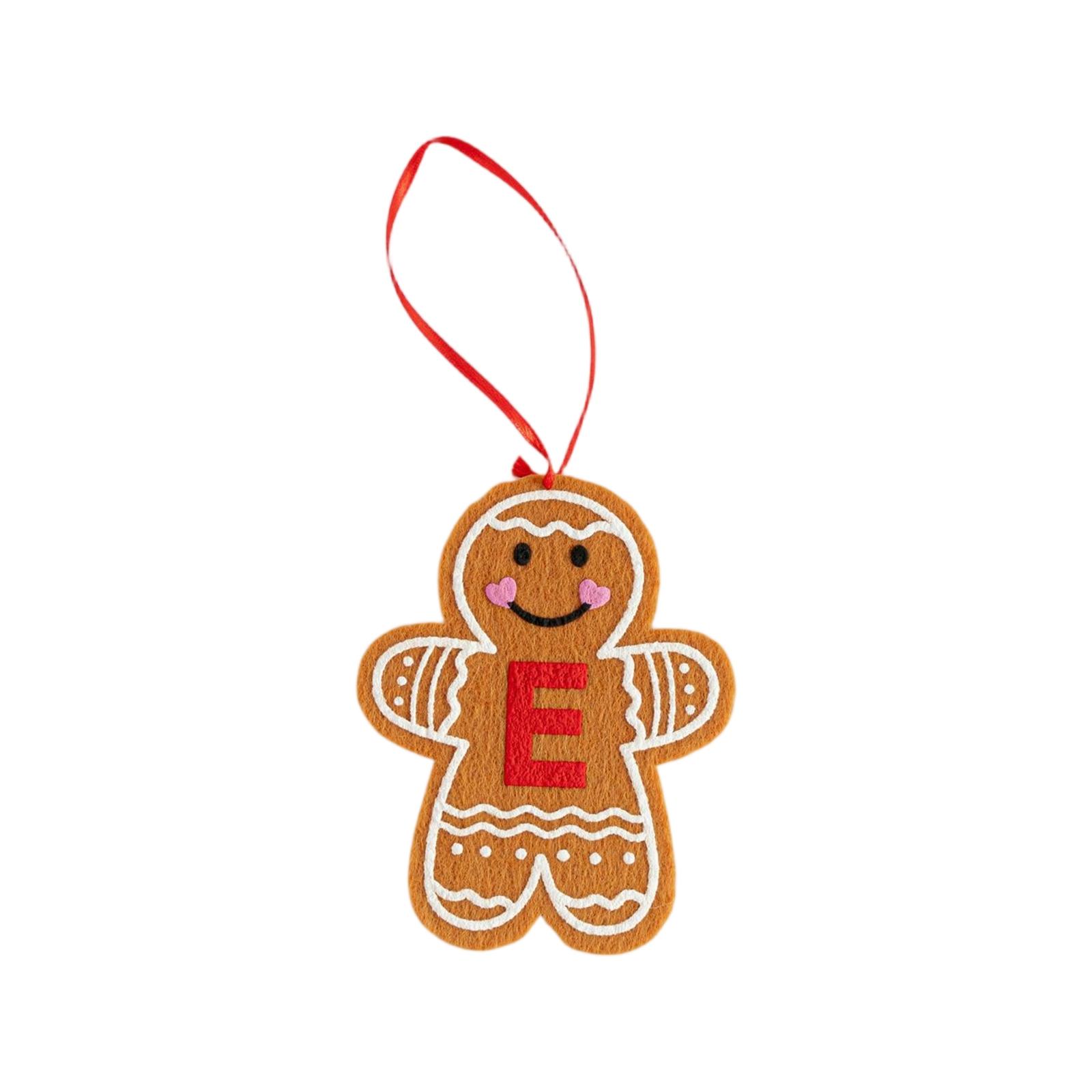 

Рождественская подвеска-буква, Пряничные фигурки, Рождественские украшения, Подвеска для украшения рождественской елки, Рождество для детей One Size