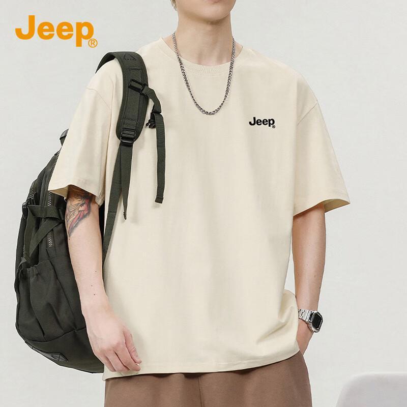 JEEP Men s 260G Heavyweight Cotton Short Sleeve T-Shirt XL