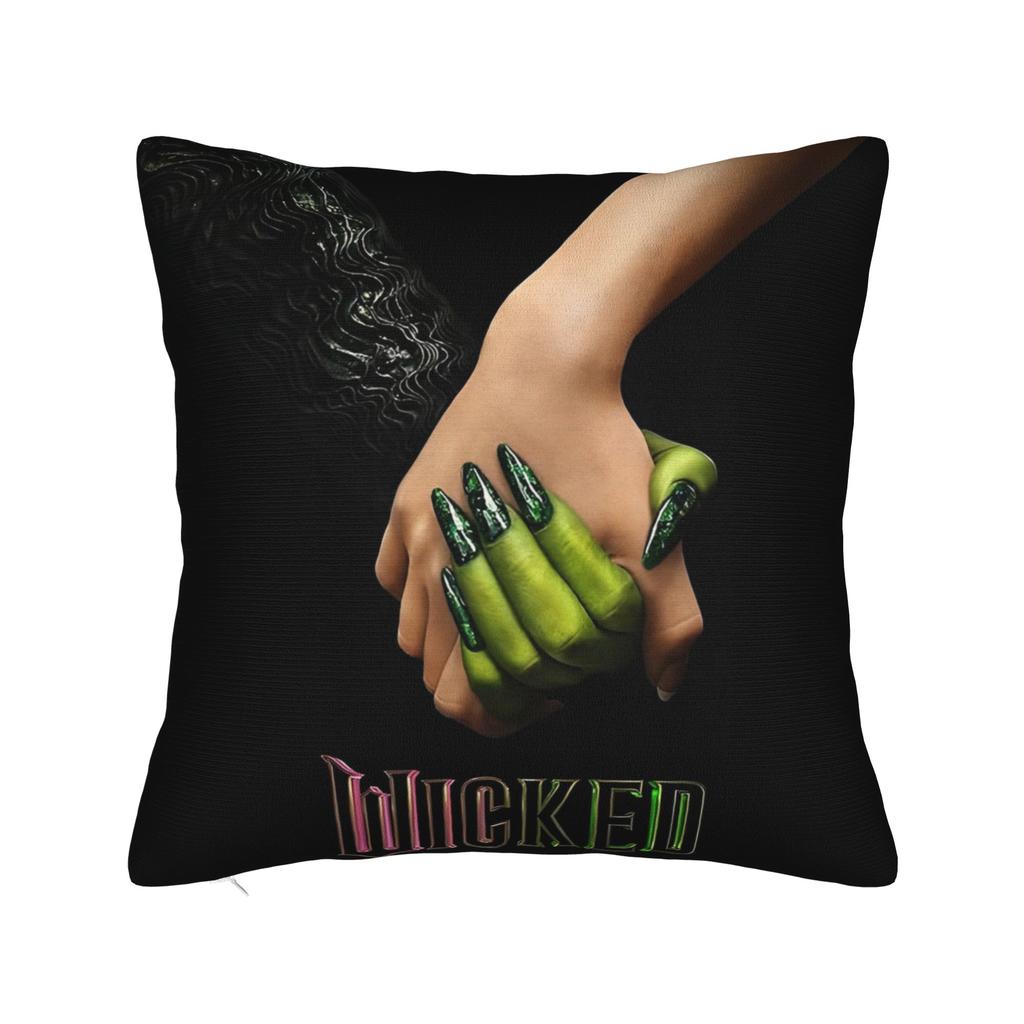 Printed Wicked Elphaba & Glinda Tonal Pillowcase Polyester Cushion Cover Decorations Witch Throw Pillow Case Cover Home Zippered