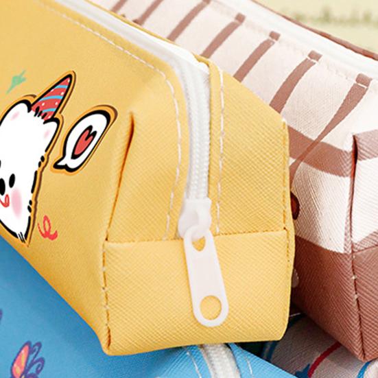 Cute Puppy Pencil Case Large Capacity Pencil Pouch Cartoon Students Stationery