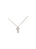Key Necklace: S925 Sterling Silver with 18K Gold, Zircon Inlay, Mini Light Luxury Design