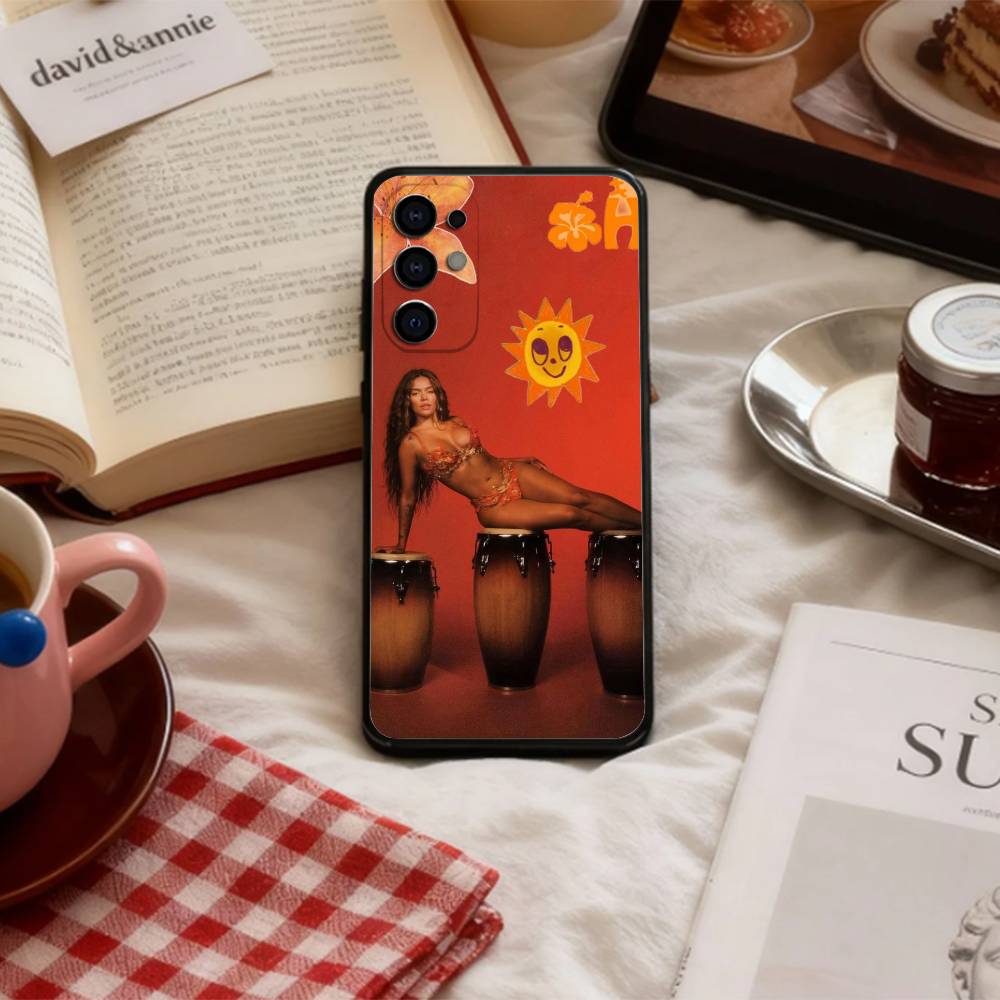 COOL K-Karol G T-Tropicoqueta Phone Case For Samsung S 25,24,23,22,30,21,10,9,Ultra,Plus,Lite,FE,4,5 G Soft Black Case
