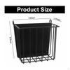 Metal Hay Feeder Rectangular Wire Holder Solid Rear Pet Accessory for Cage, Enclosure