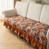 Amerikanische Sofabezug Kissen Wohnzimmer Sofakissen Vier Jahreszeiten Allgemein Rutschfest Retro Blume Jacquard Stickerei Sofabezug
