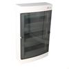 Surface-mounted distribution board 36 modules IP40 transparent door ECT36PT
