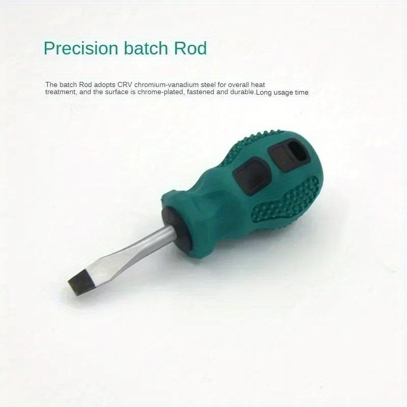Magnetic Screwdriver Mini Portable Short Shank Screw Driver Rubber Handle Phillips Slotted Screwdriver Repair Hand Tools