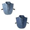 Adjustable False Collar Accessory Removable Half Shirt Blouse Quick Wear Solution Neckpiece For Daily Stylish Looks