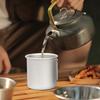 Mountainhiker 300ml Picnic Water Cup Lightweight Camping Cups Aluminum Foldable Handle Outdoor Portable for Home Kitchen