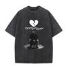 Vintage Washed XXXTentacion RIP Broken Heart Album 2026 Graphic T Shirt Men's Hip Hop Gothic Short Sleeve T-shirt Man Streetwear