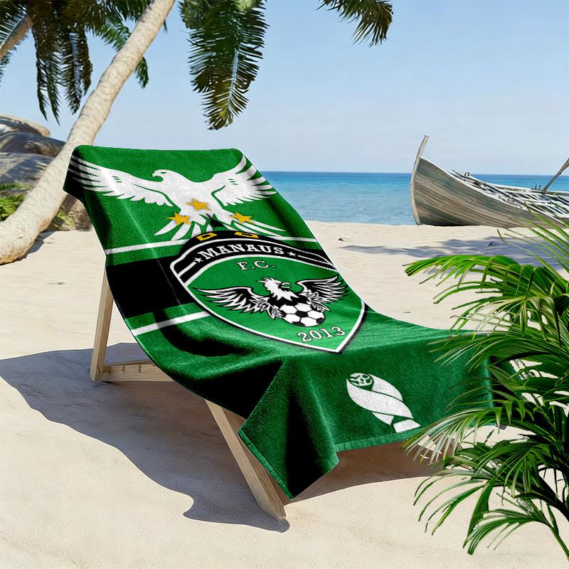 MANAUS FC Print Beach Towel, Large Soft Quick Dry Towel for Beach Camping Swimming