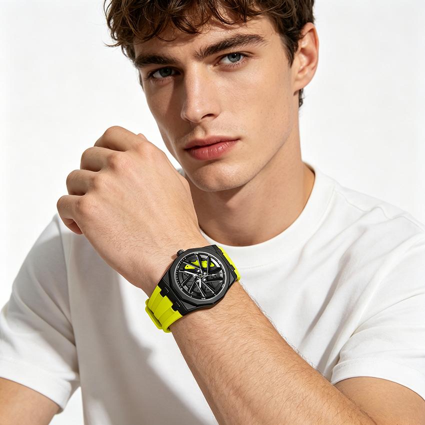New Casual Man Wrist Watch Fashion Sports 3ATM Waterproof Men's Quartz Watches Silicone Band Male Clock Relogio Masculino