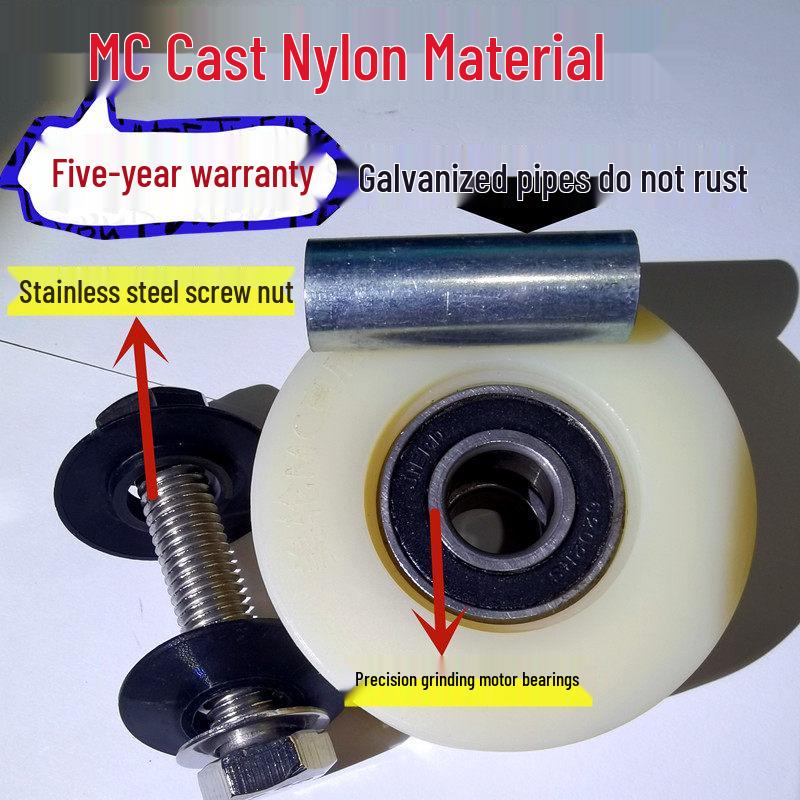 Stainless Steel Silent Sliding Door Nylon Track Roller for Courtyard Gate 