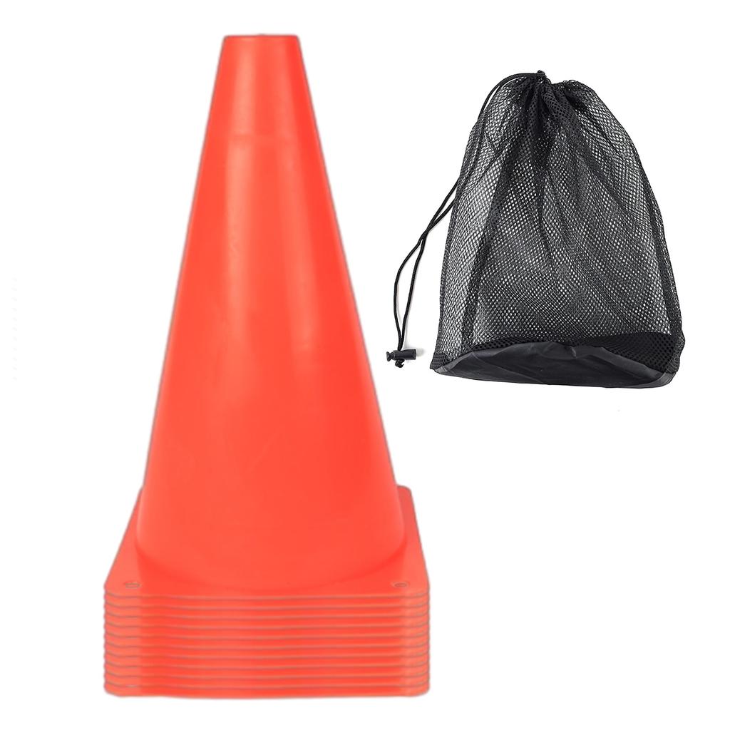 10Pcs Plastic Agility Cone Football Sign Buckets Soccer Training Marker Obstacle Cones Football Training Maker Bucket