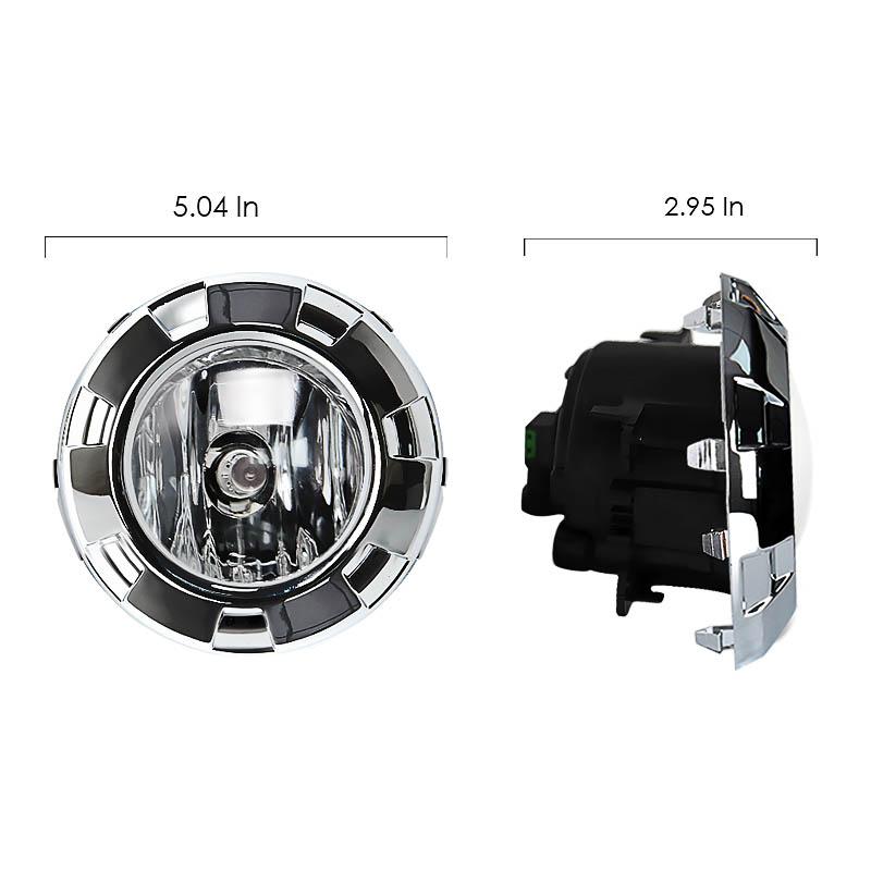 Car Fog Lights For Mitsubishi Pajero 3 2007 2008 2009 2010 V73 V97 Front Bumper Chrome Painting Cover