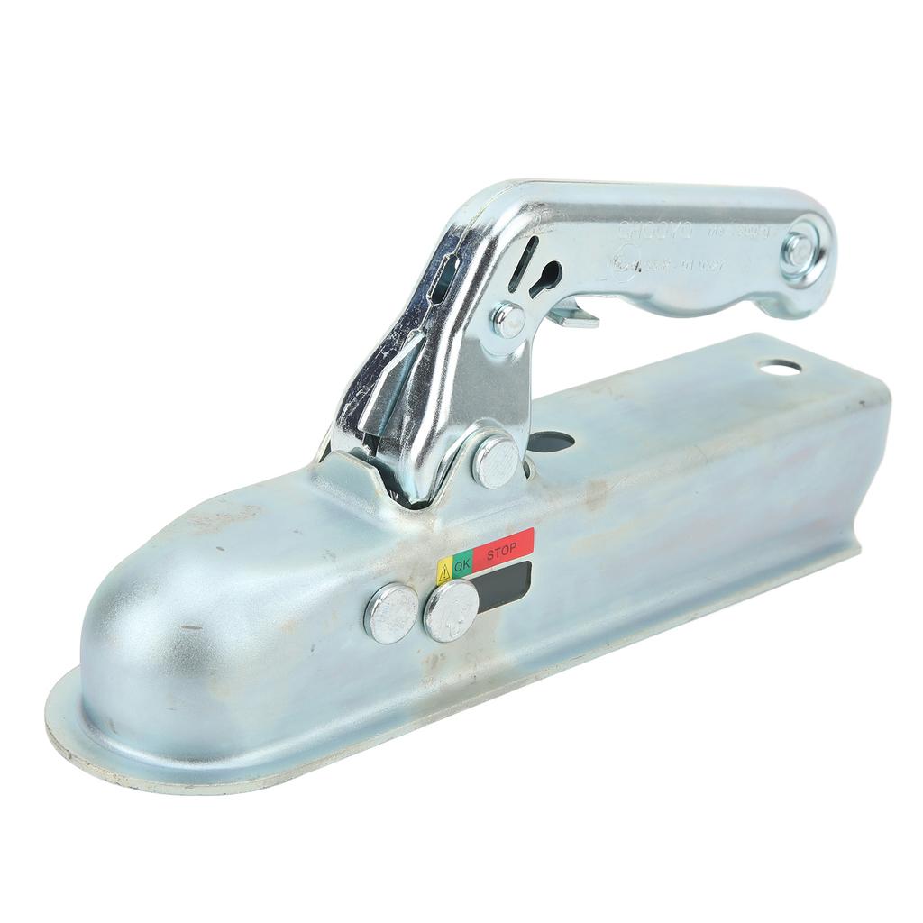 2in Straight Tongue Trailer Coupler 800KG Capacity Steel Construction for RV Boat Camper