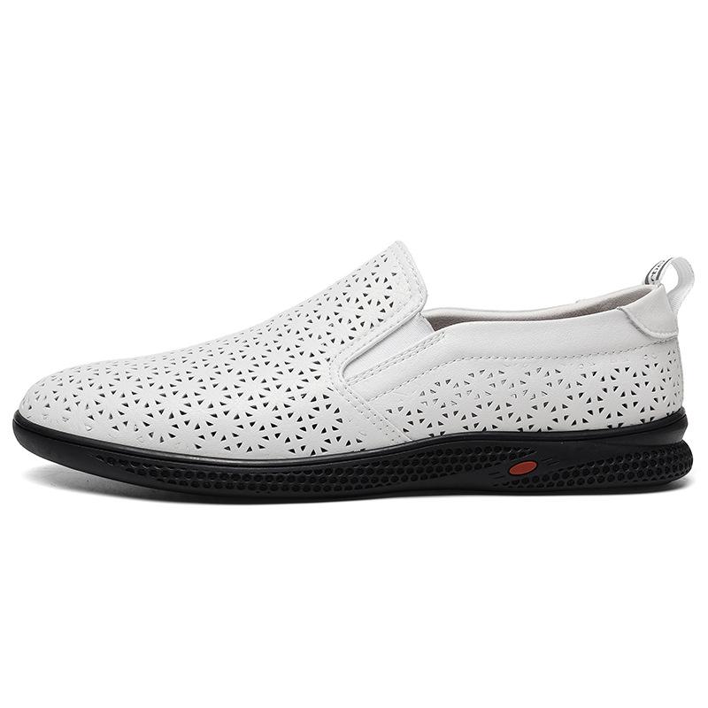 67 Men'S Shoes Leather Shoes One Pedal Flat-Bottomed Lazy Business Gentleman Casual Shoes Spring And Summer Low-Top Feet Single Shoes