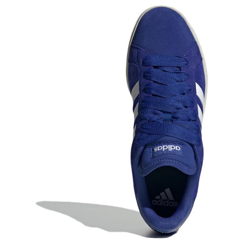 adidas Grand Court Base 00s Synthetic Leather Abrasion Resistant Low Top Skateboard Shoes Unisex Blue White IH1039