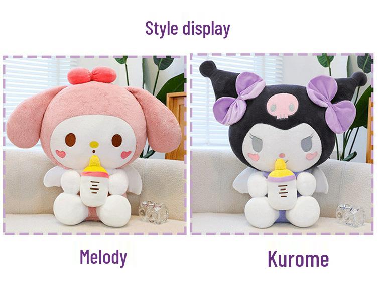 Kuromi & My Melody Plush Doll for Girls - Sleep Pillow Gift