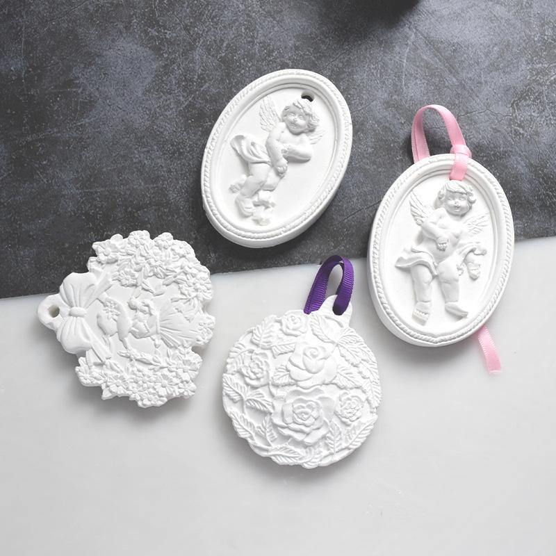 DIY Engelform Aromatherapie Gipsform Fondant Kuchen Schokoladenformen Seife Dekorieren Silikonform Handgemachte Tonarbeiten