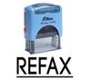 REFAX Self Inking Rubber Stamp Custom Shiny Office Stationary Stamp