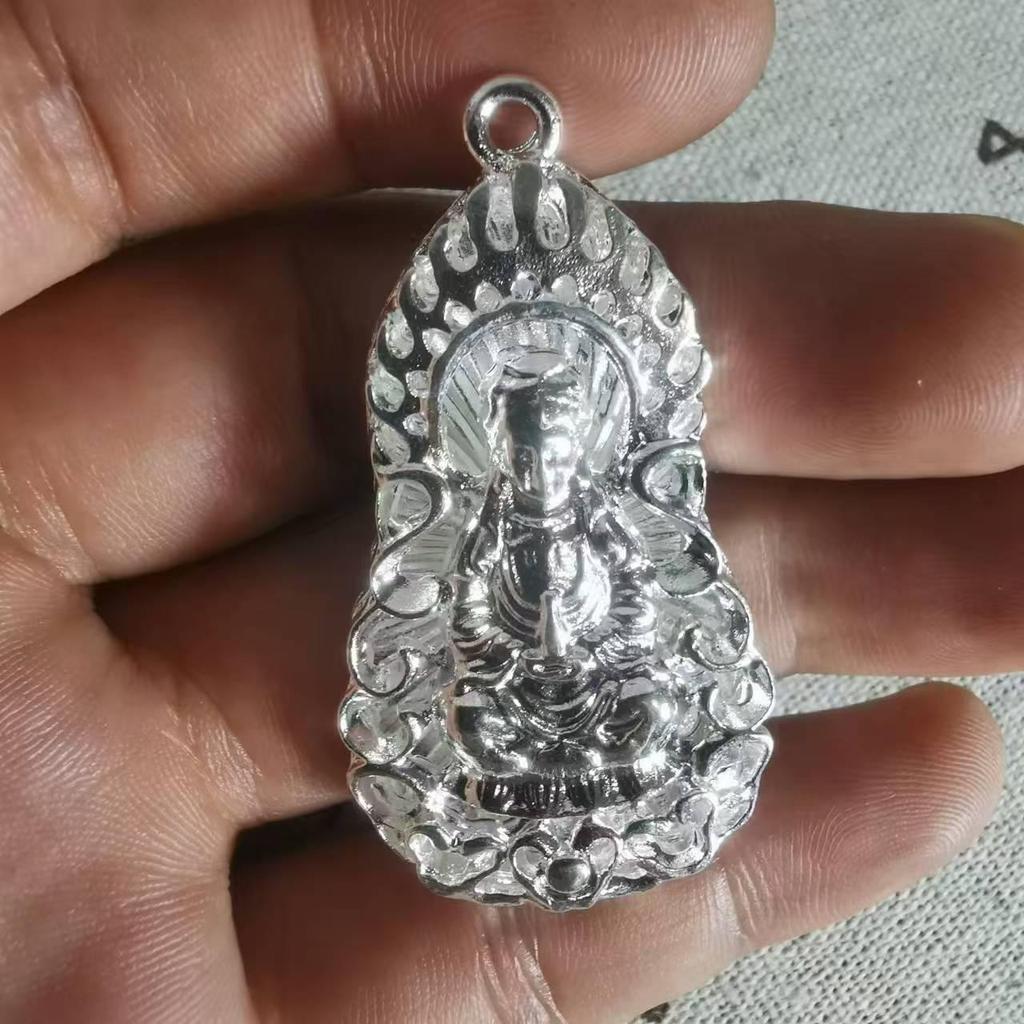 Vietnamese Sand Gold Maitreya Buddha Pendant Necklace for Men & Women