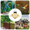 Bird Feeders For Outdoors Bee Shape Solar Large Capacity Iron Small Animals Feeder Hangable Funny Feeding Supplies With Chain