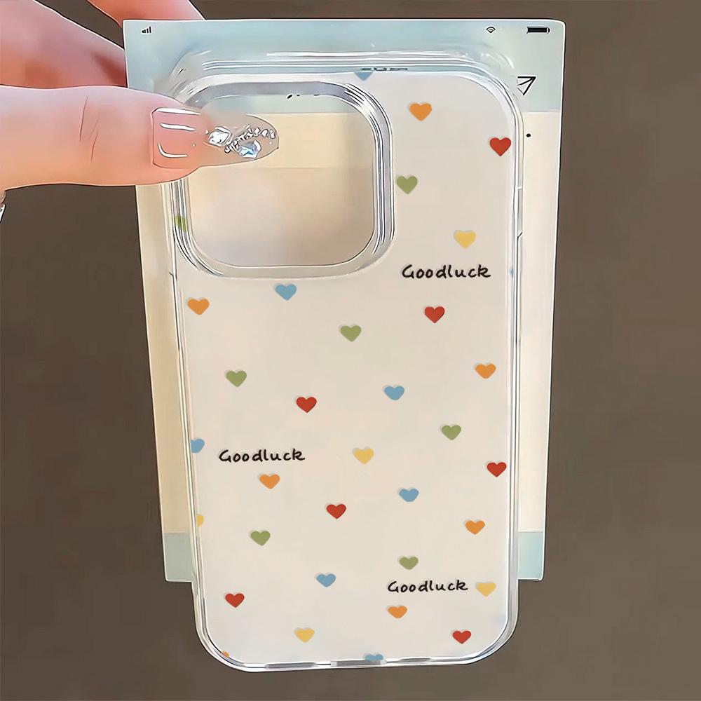 Painted Phone Case for iPhone 12 13 15 16 iPhone 16 12 13 14 15 Pro  14 15 16 Pro Max Coverage Shockproof Anti-Fingerprint Fresh Style Protective Case