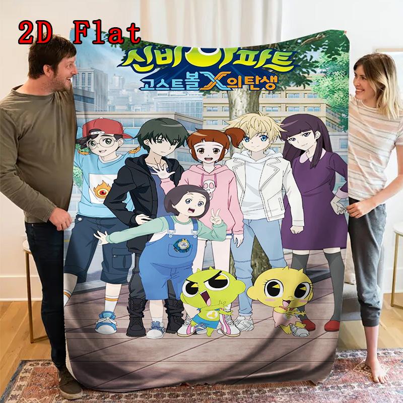 Fantasy cartoon characters 2D Flat Pattern Flannel Blanket High quality All Seasons Warmth and Comfort Perfect for Christmas Gifts.PMT0914464