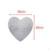 6 Pcs Heart Shaped Placemats Valentine's Day Non-Slip Decorative Placemat for Wedding Home
