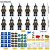 Figurine de Soldat du Régiment de Chevaliers Gardes Médiévaux Bloc de Construction Jouet