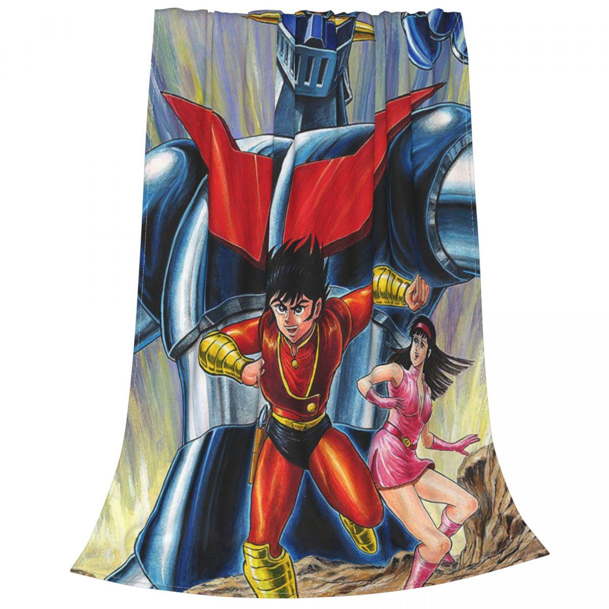 

Mazinger Z Ufo Robot 3D Print Blankets Goldorak anime Grendizer Wool Throw Blankets Bed Sofa Decoration Soft Warm Bedspreads 30x40in