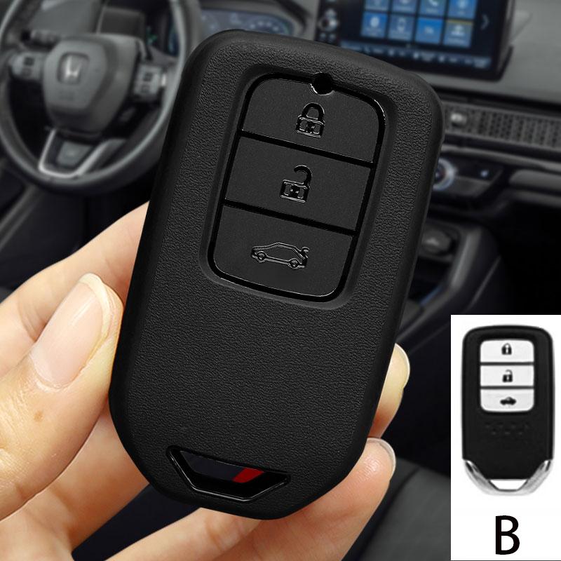 Car Key Case Key Shell Set For Honda Cr-V Accord Odyssey Civic Ect All-Inclusive Protection Keychain Accessories Holder Shell