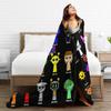 Incredibox Sprunki Blankets Flannel Textile Decor Horror Game Breathable Warm Throw Blanket for Bedding Car Bedspreads