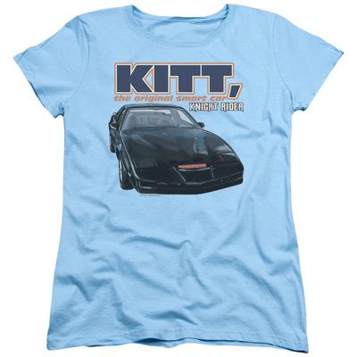 T-shirt Femme Bleu Clair Knight Rider Art Original