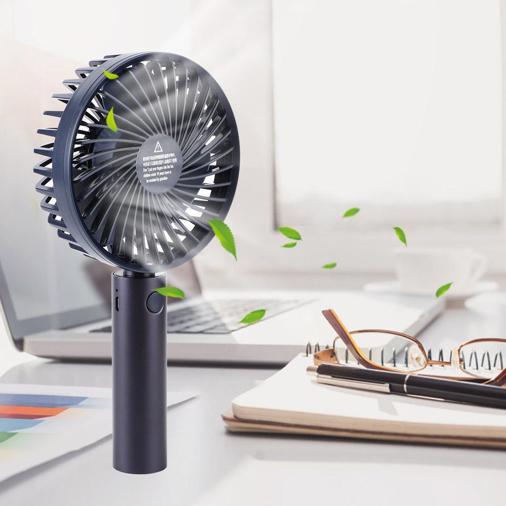 Tragbarer Handventilator Mini-Tischventilator USB Wiederaufladbar für Zuhause Outdoor Büro