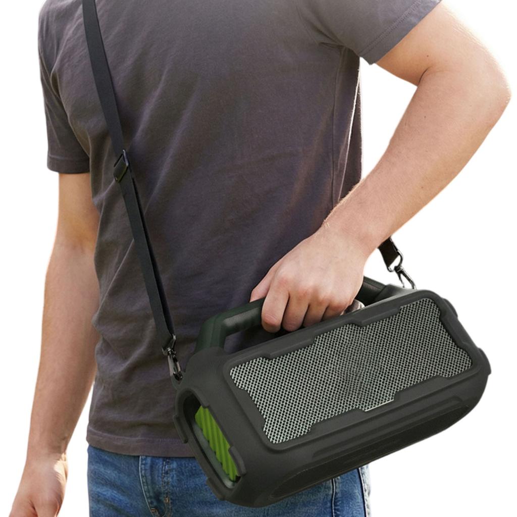 Protective Cover Soft Skin Fit for Soundcore Boom 2 Anti-Slip & Scratch-Resistant for Outdoor Camping Travel & Party