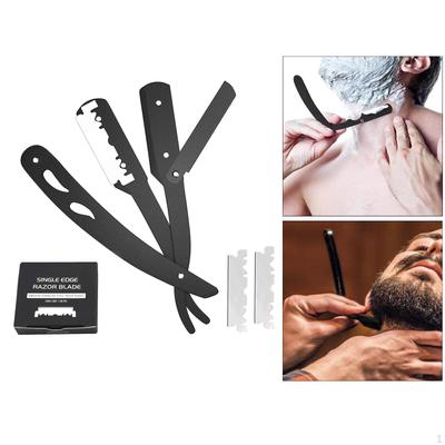 Holdbart stålbarberblad med udskifteligt skær til en ren barbering