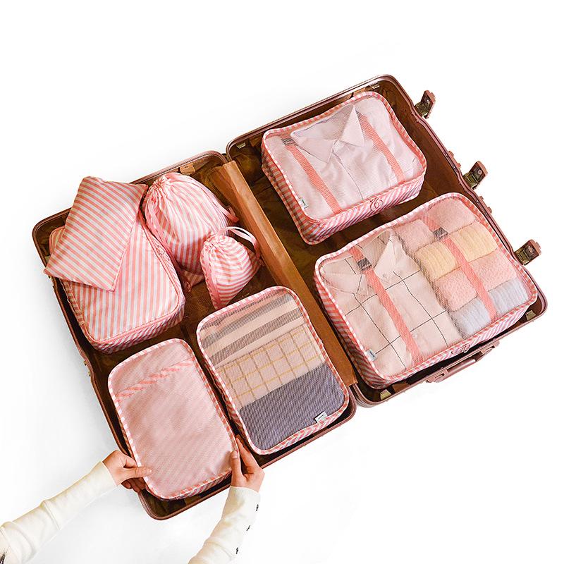 Набор из 8 дорожных сумок для хранения для организации одежды