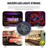 50Pcs WS2811 RGB LED Pixels Light Individually Addressable 12Mm Diffused Digital Full Color LED Pixel Module Light DC12V