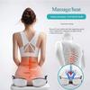 3-in-1 Heated Massage Seat Cushion with Vibration, Coccyx Support for Office & Home, Pressure Relief & Relaxation