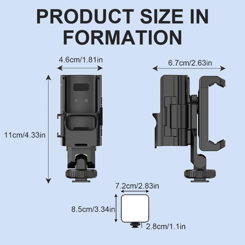 Phone Bracket Teleprompter Stand Grip For Pocket 3 Camera Stabilization Gimbal Teleprompter Mount Accessory