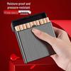 6.5mm Hand-Rolled Cigarette Case, 20-Count, 3-Section, No-Leak Flat Case, Men's Portable Smoking Storage Box