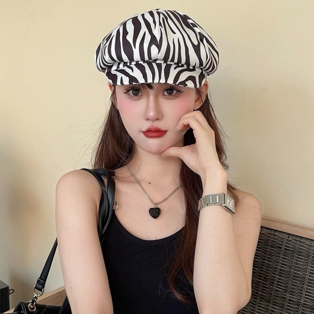 Y2K Women Beret Spot Peaked Cap Cute Painter Hat  Girl