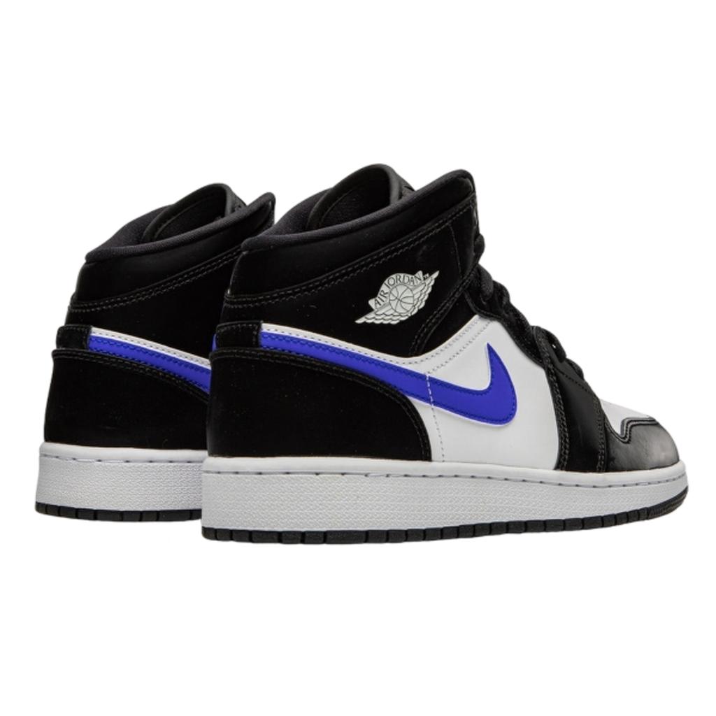 Air Jordan 1 Mid Black Racer Blue White