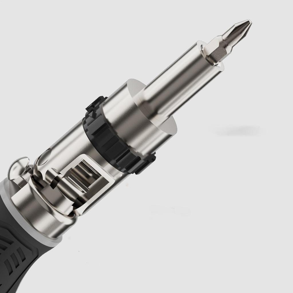 Ratchet Screwdriver Portable 180 Degree Adjustable Multi Bit Magnetic Ratcheting Screwdriver Set For Home Furniture Car Bicycle
